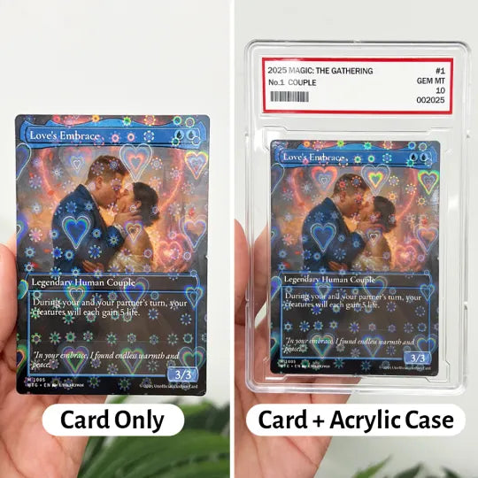 Çiftler İçin Kişiye Özel Tasarım MTG Magic Kartı