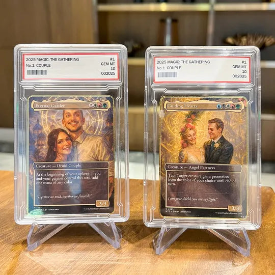 Çiftler İçin Kişiye Özel Tasarım MTG Magic Kartı