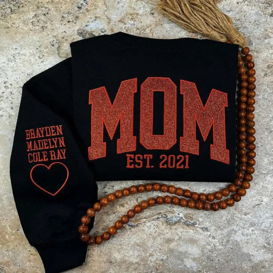 Özelleştirilebilir Simli Anne İçin Sweatshirt