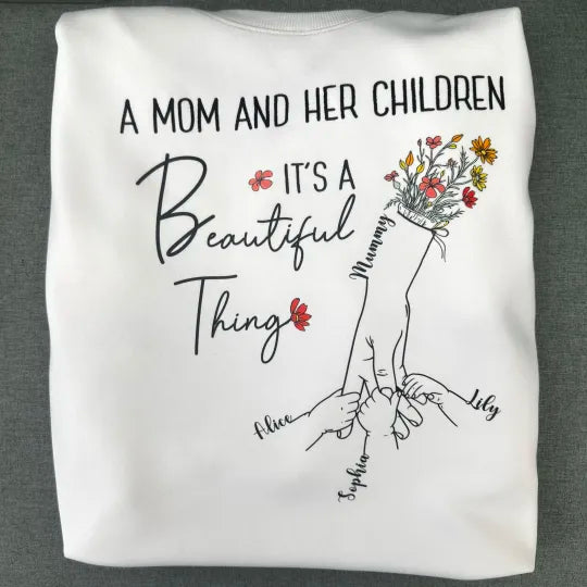 Özelleştirilebilir Anne Ve Çocukları Sweatshirt