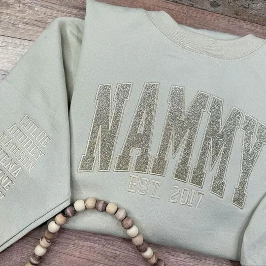 Özelleştirilebilir Simli Anne İçin Sweatshirt
