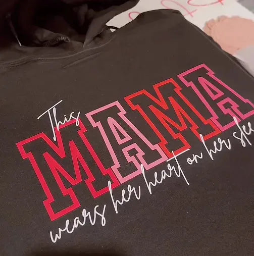 Kolunda Çocuk İsimleri Yazılı Özelleştirilebilir Anne Sweatshirt