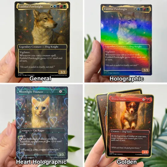 Evcil Hayvanın İçin Kişiye Özel Tasarım MTG Magic Kartı