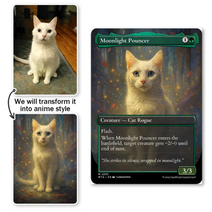 Evcil Hayvanın İçin Kişiye Özel Tasarım MTG Magic Kartı