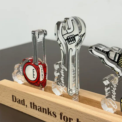 Kişiselleştirilmiş 3D Babanın Küçük Yardımcıları Lambası, Dekoru